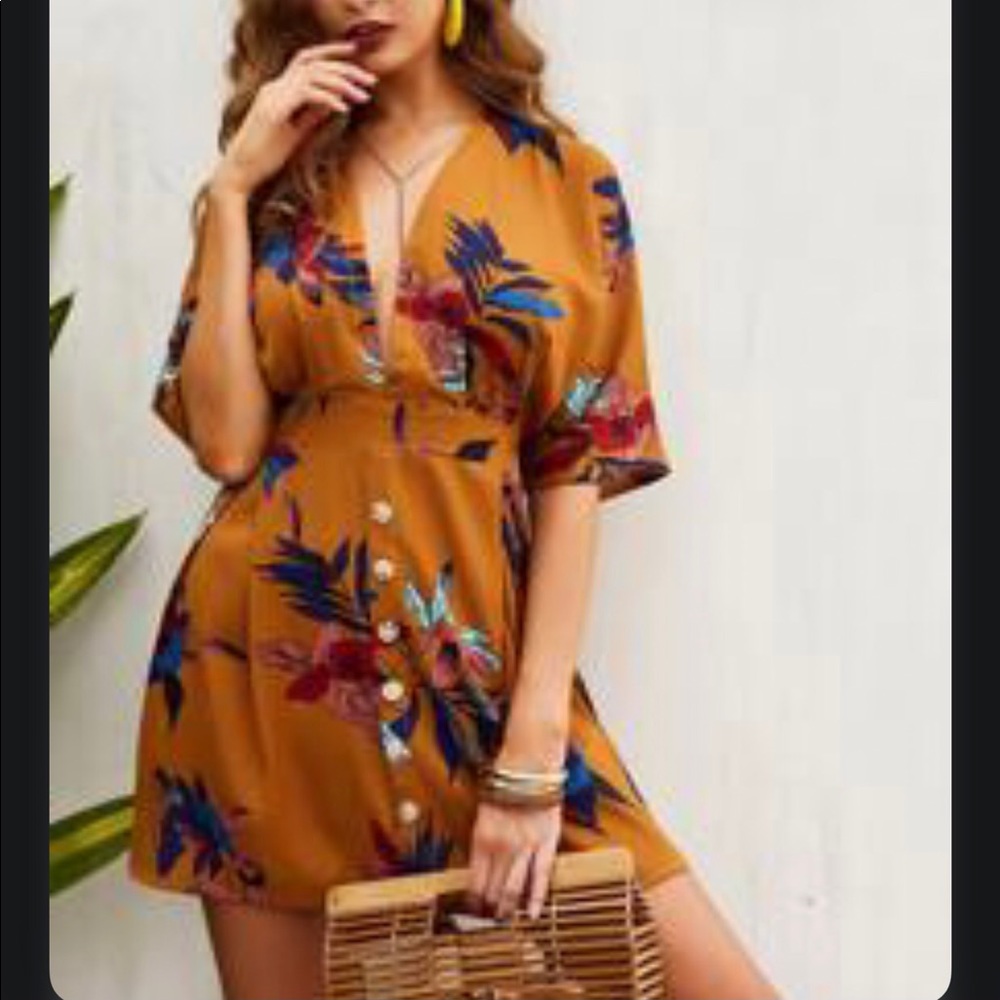 Floral pattern dress